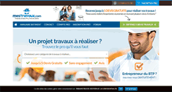 Desktop Screenshot of mestravaux.com
