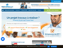 Tablet Screenshot of mestravaux.com